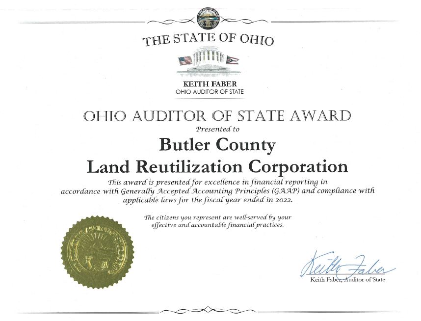 2022 Ohio Auditor of the State Award
